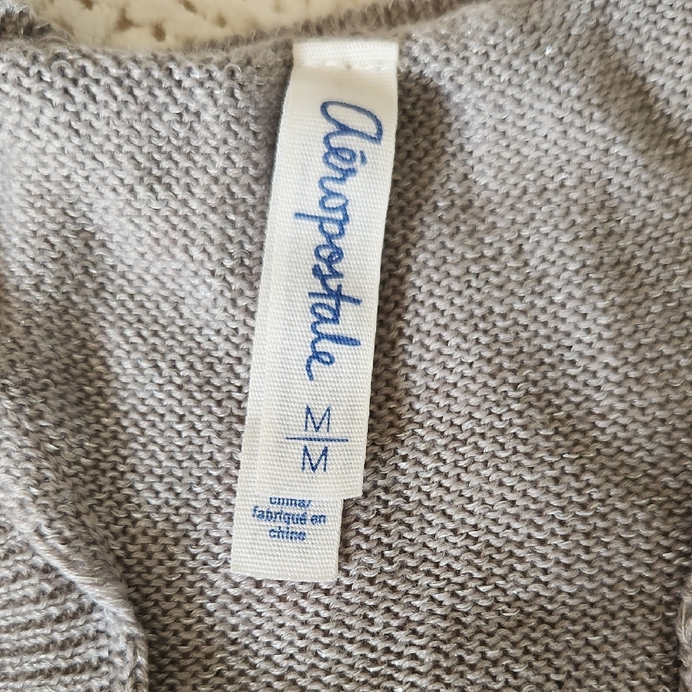 Aeropostale Gray Ribbed Ruffled Tank Top - Picture 4 of 6